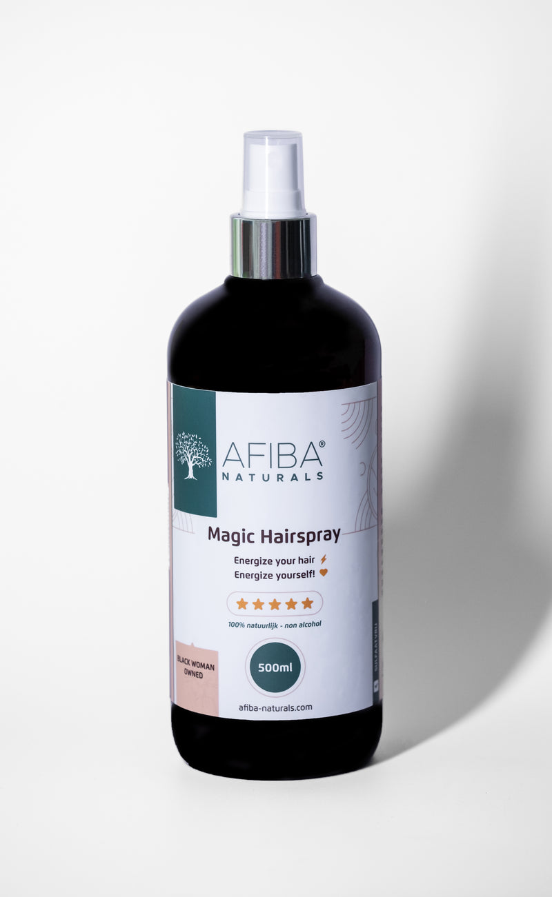 Fles Magic Hairspray 500 ml van Afiba Naturals