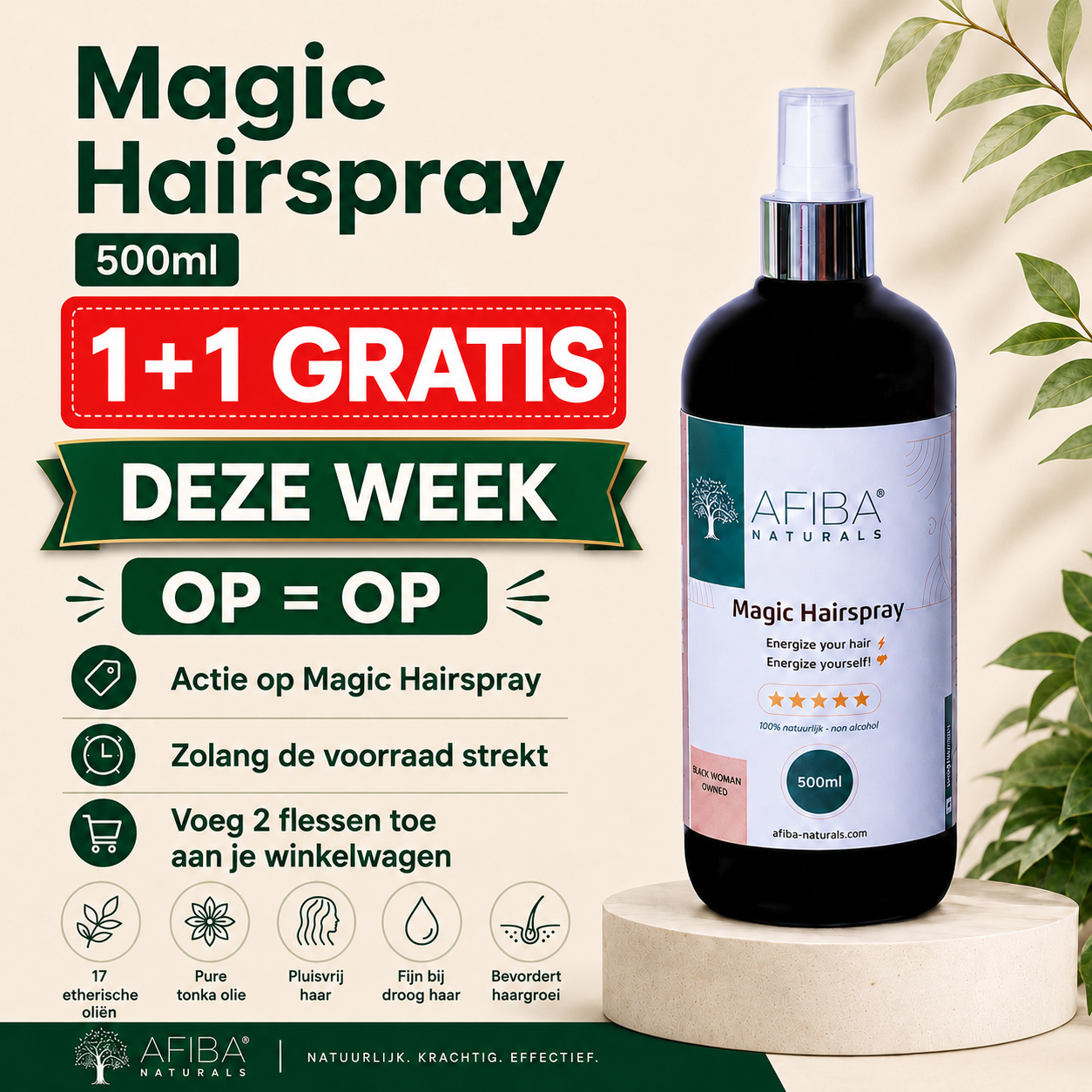 Magic Hairspray (Voor 1+1 gratis, selecteer er 2)