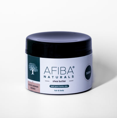 Shea Butter met tonka-olie 500 ml van Afiba Naturals