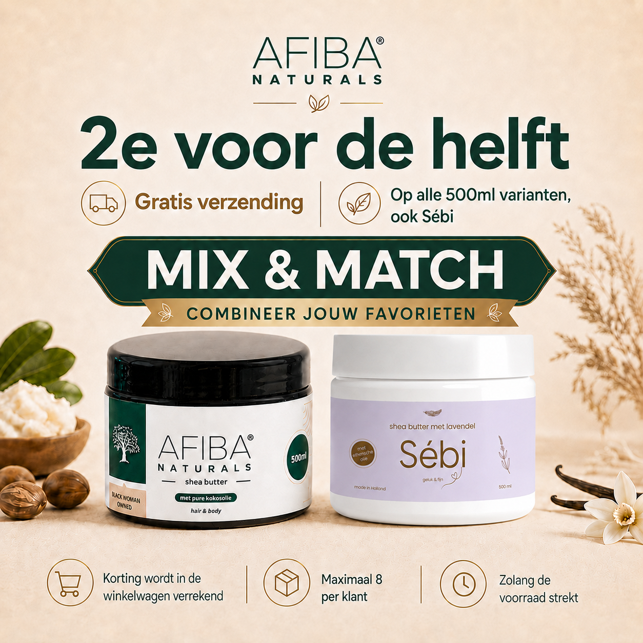 Shea Butter met Tonka Olie