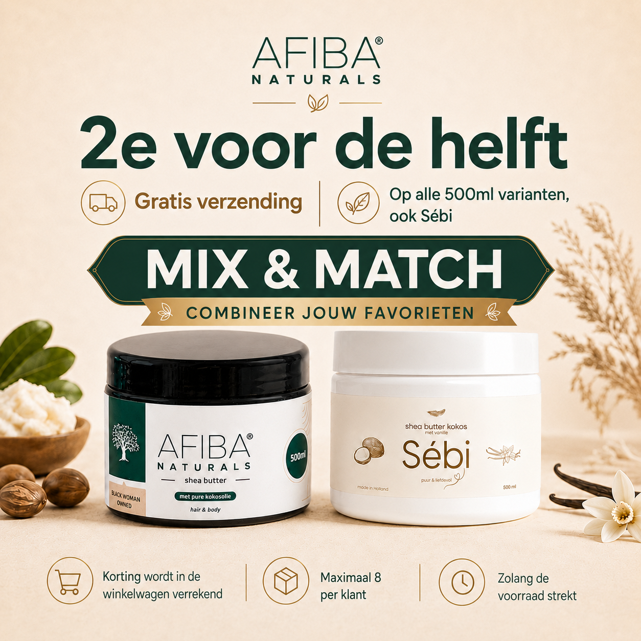 Shea Butter met Vanille